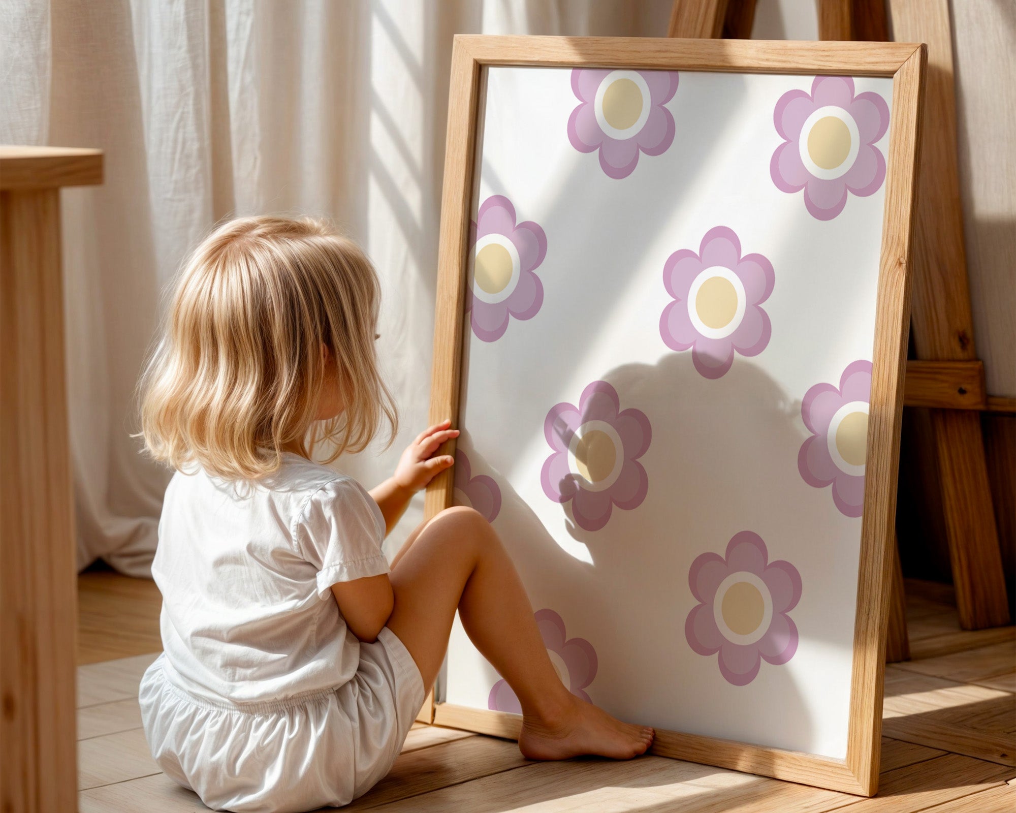 Pink Pastel Multi Flower (Print Only)