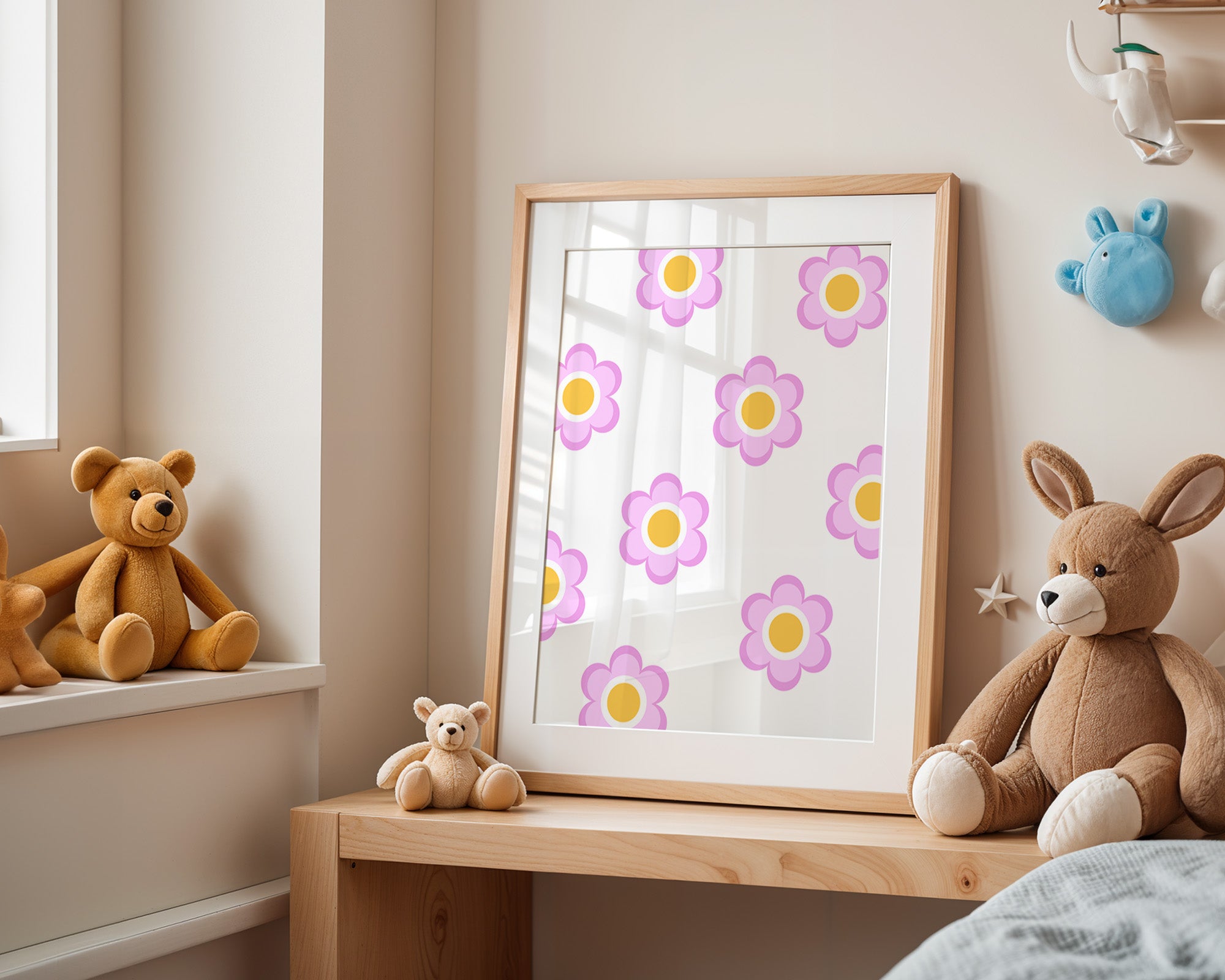 Pink Flower Art Print (Print Only)