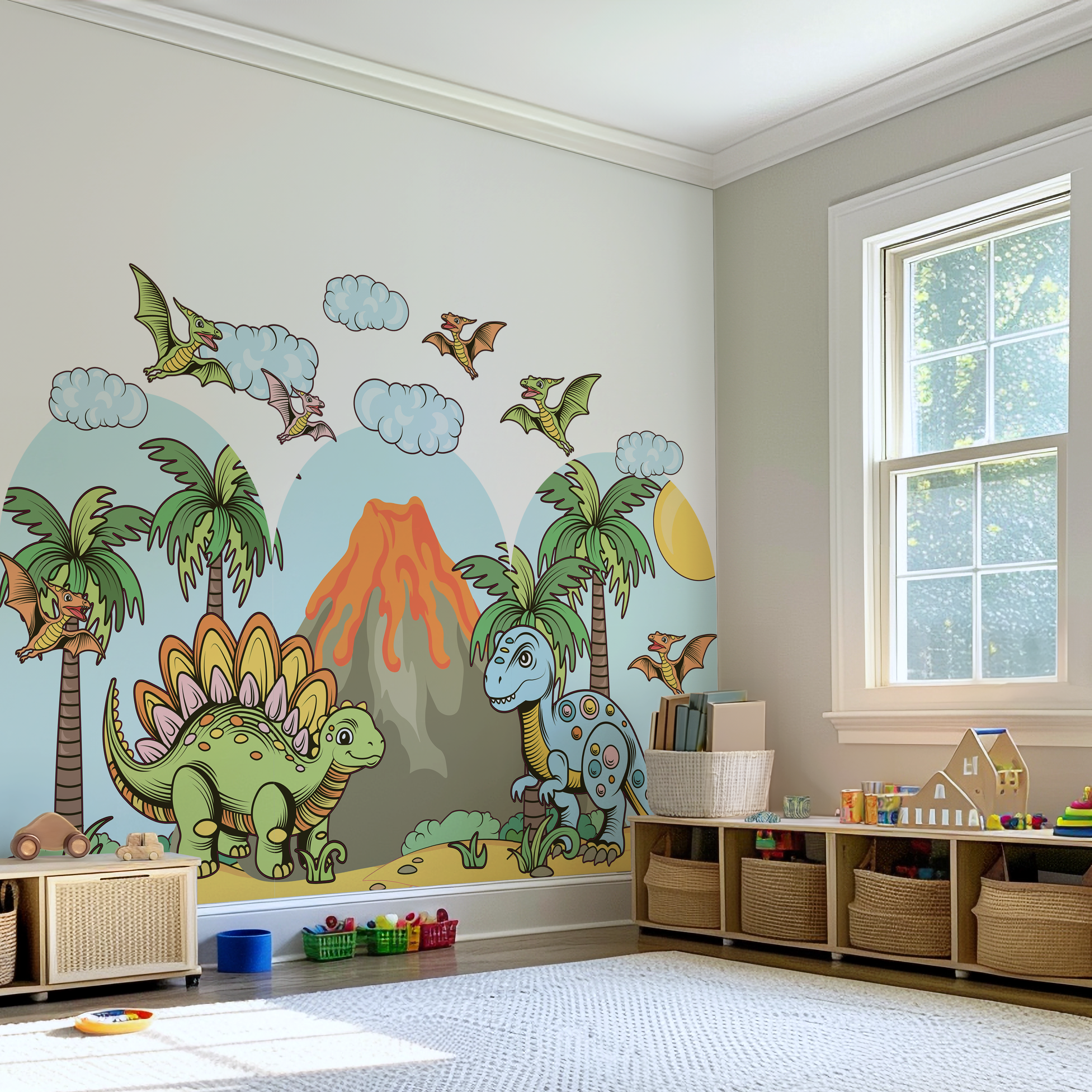 Arch Dinosaur With Volcano - Set of 3