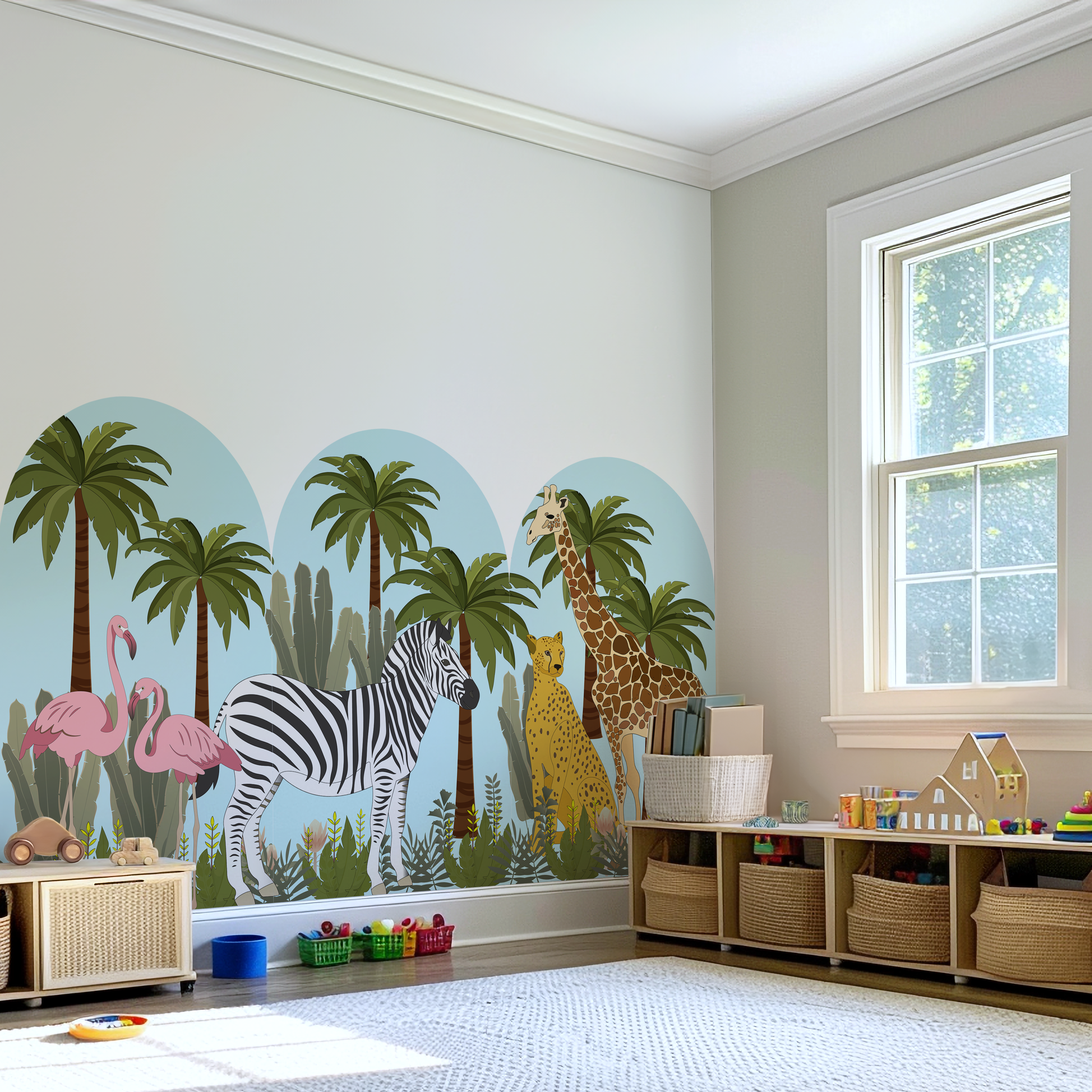 Set of 3 Arch – African Jungle Safari Wall Stickers