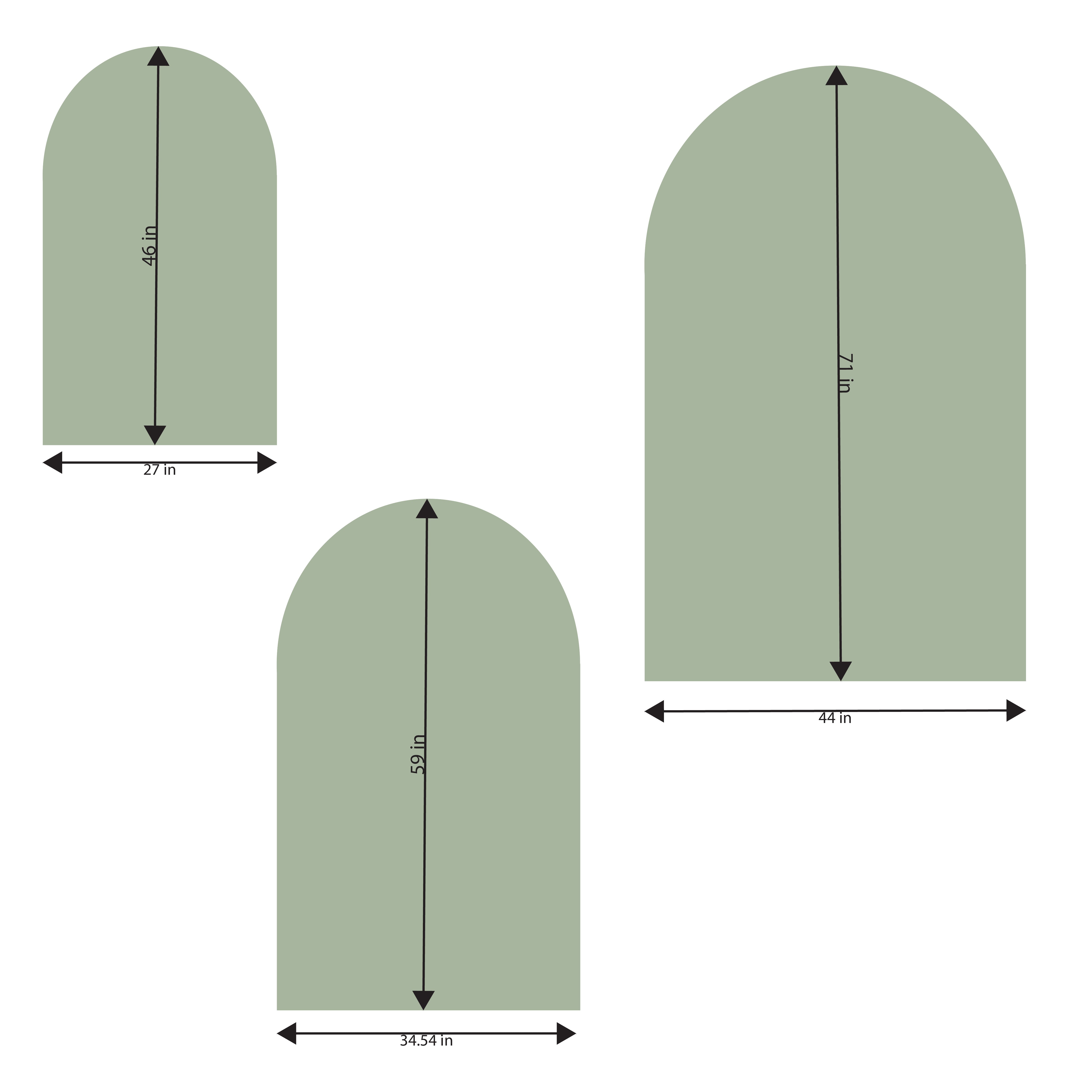 Solid Olive Arch