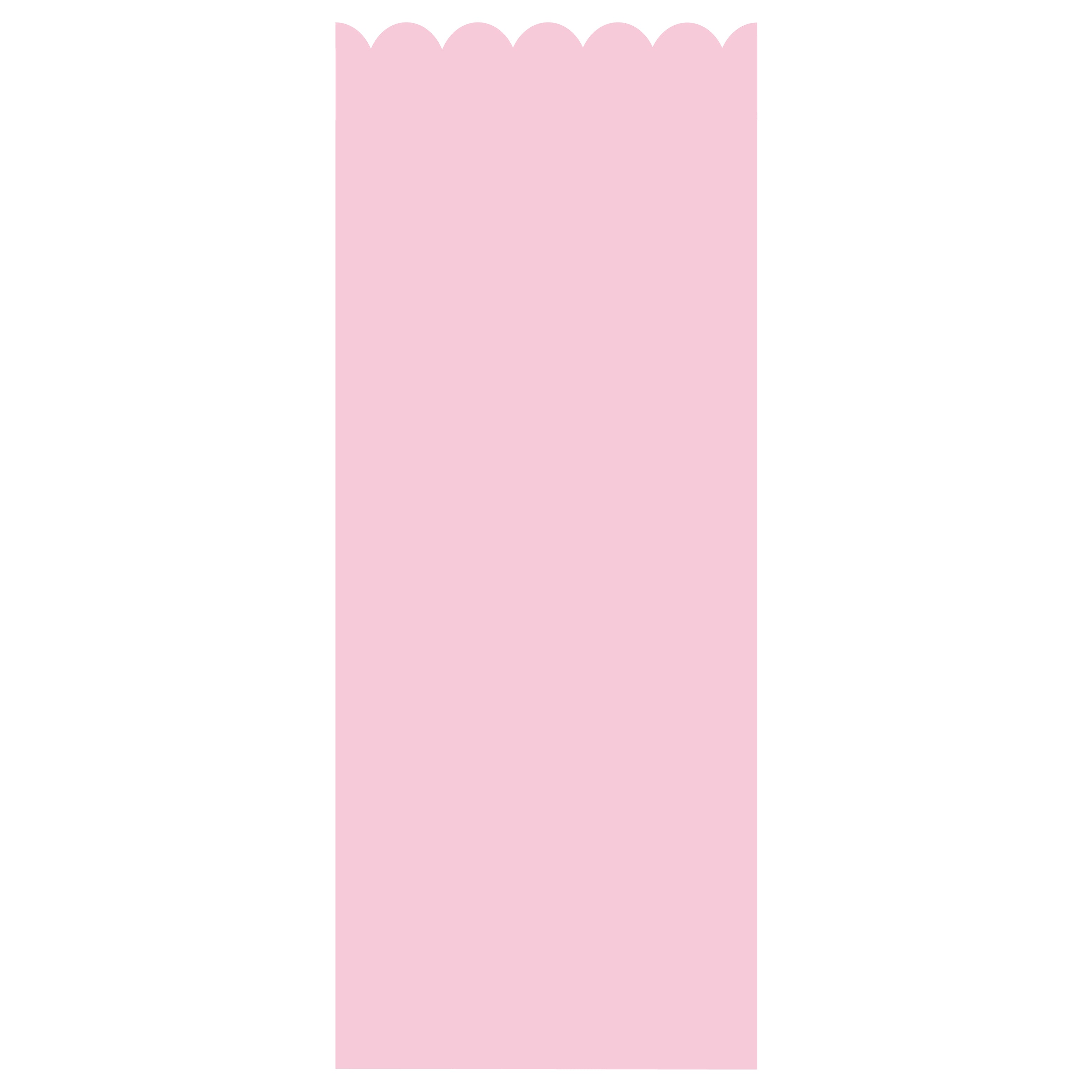 Scalloped Panel in Baby Pink color