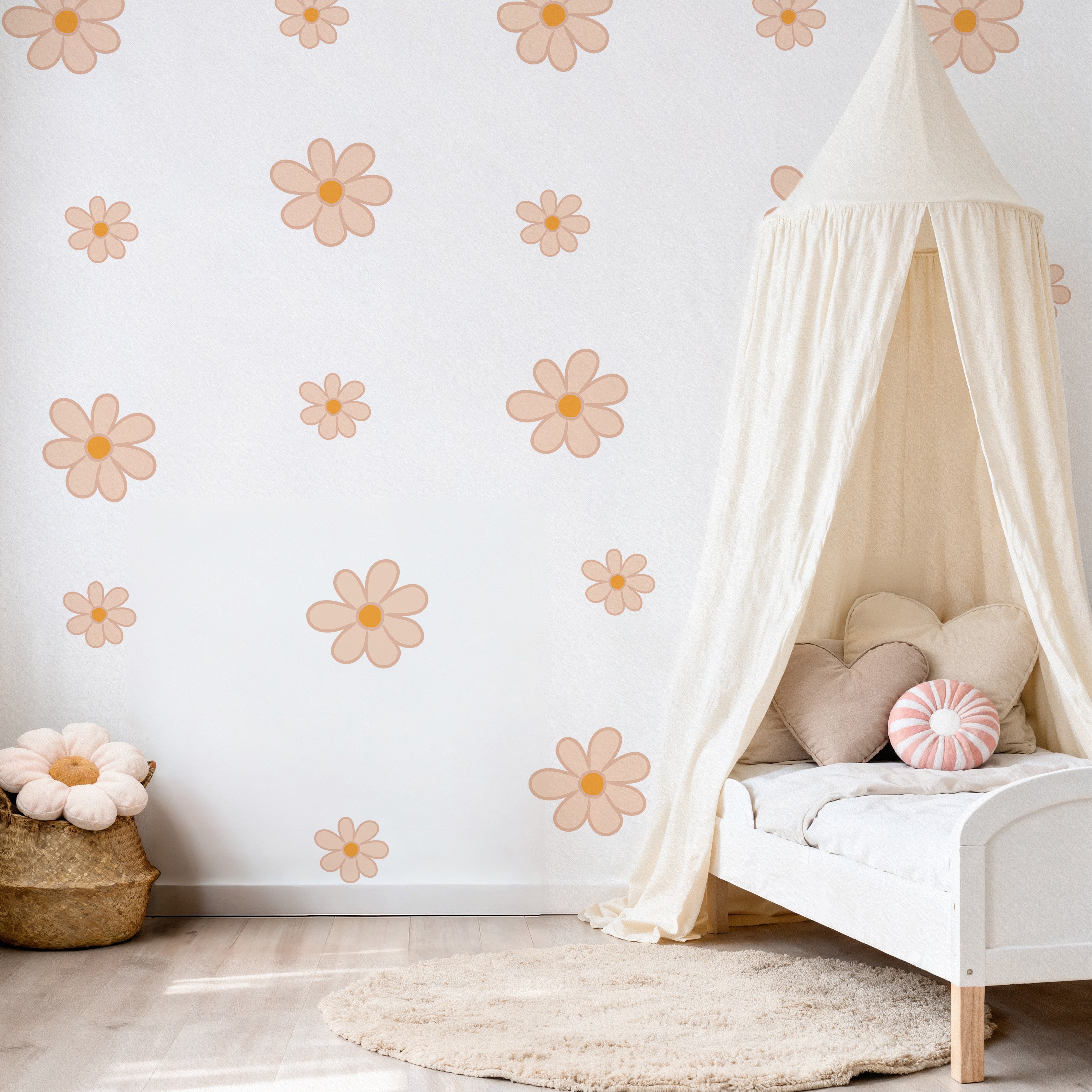 Daisy Flower in Pastel Peach