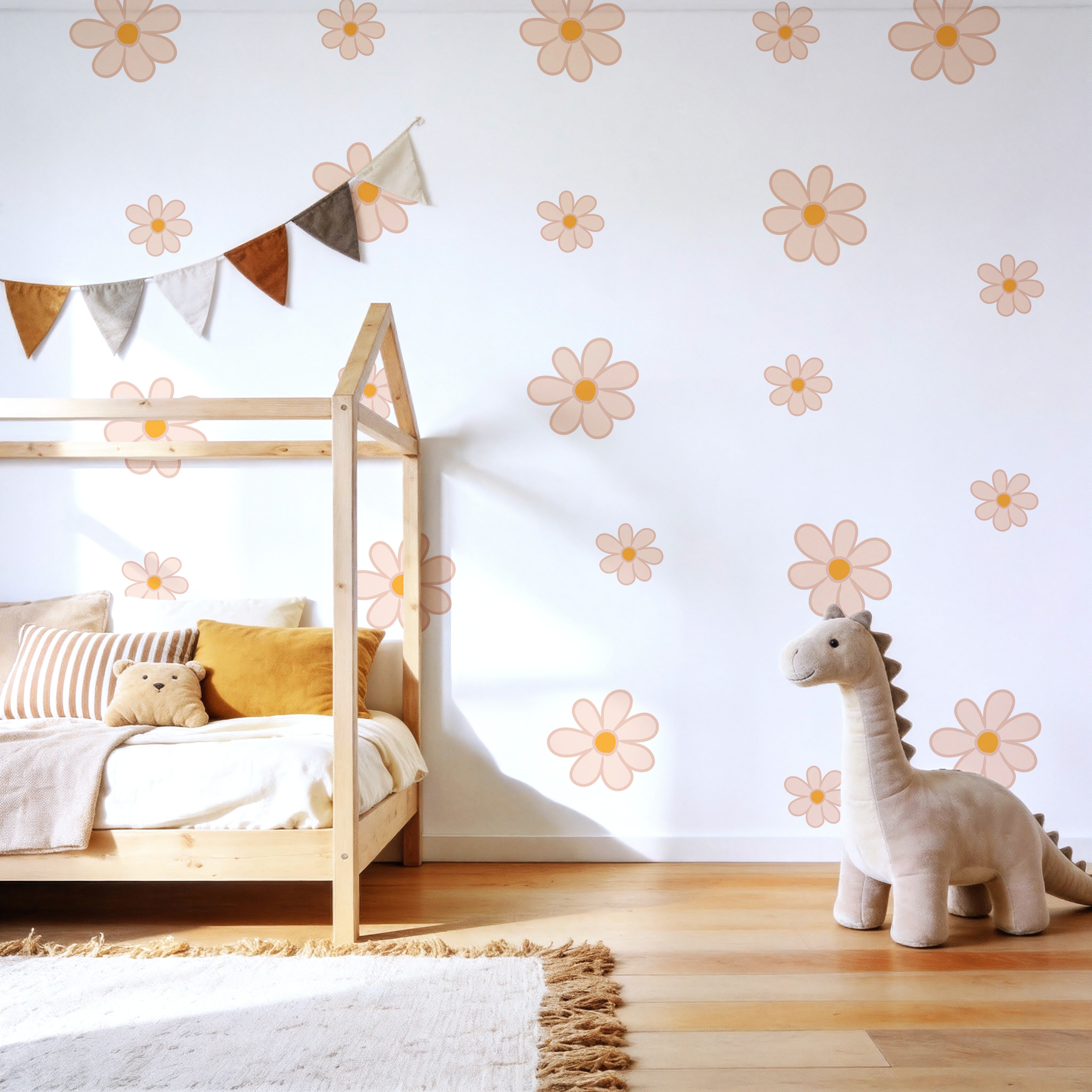 Daisy Flower in Pastel Peach