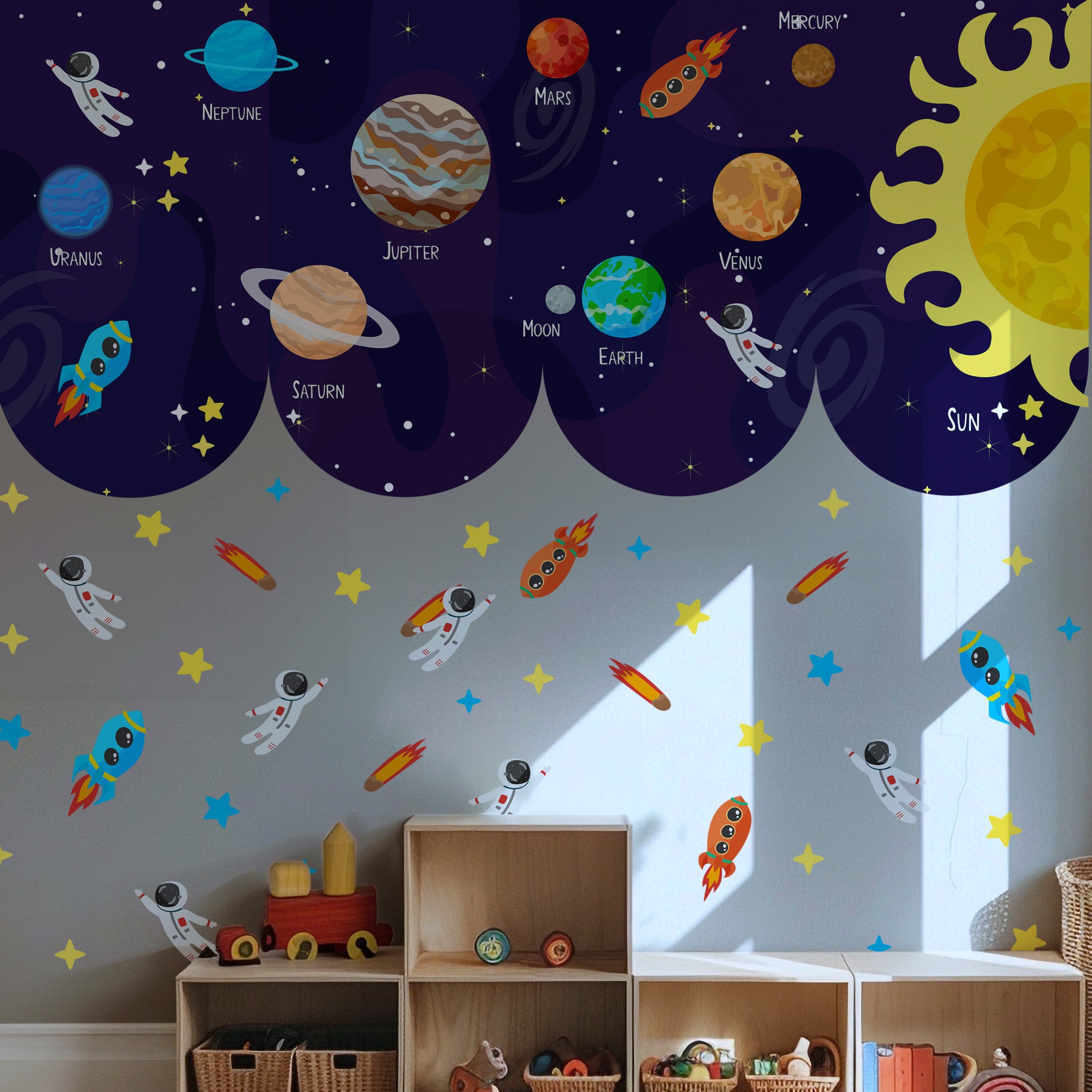 Space Elements Small Wall Sticker Set