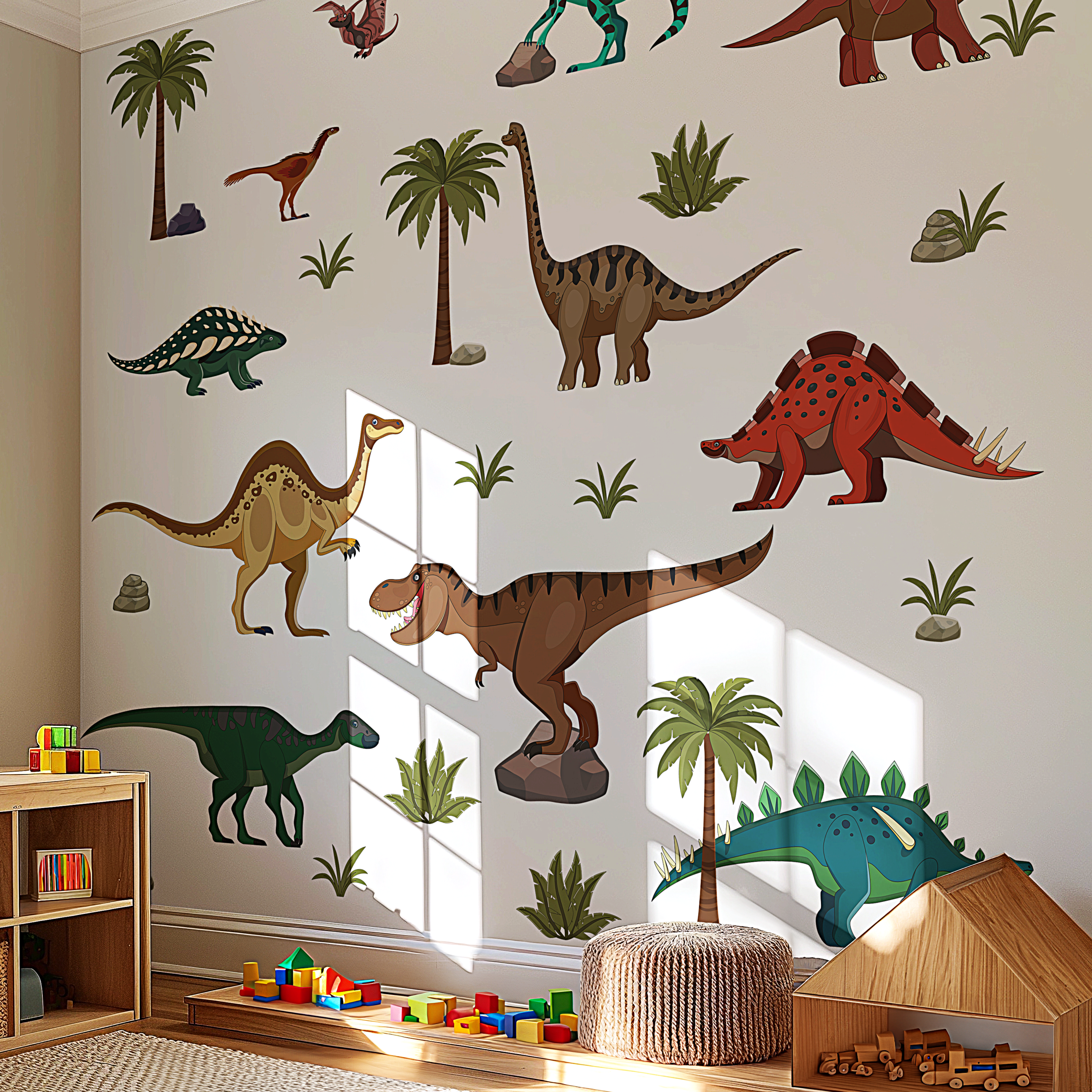Dinosaur in Jungle Wall Stickers