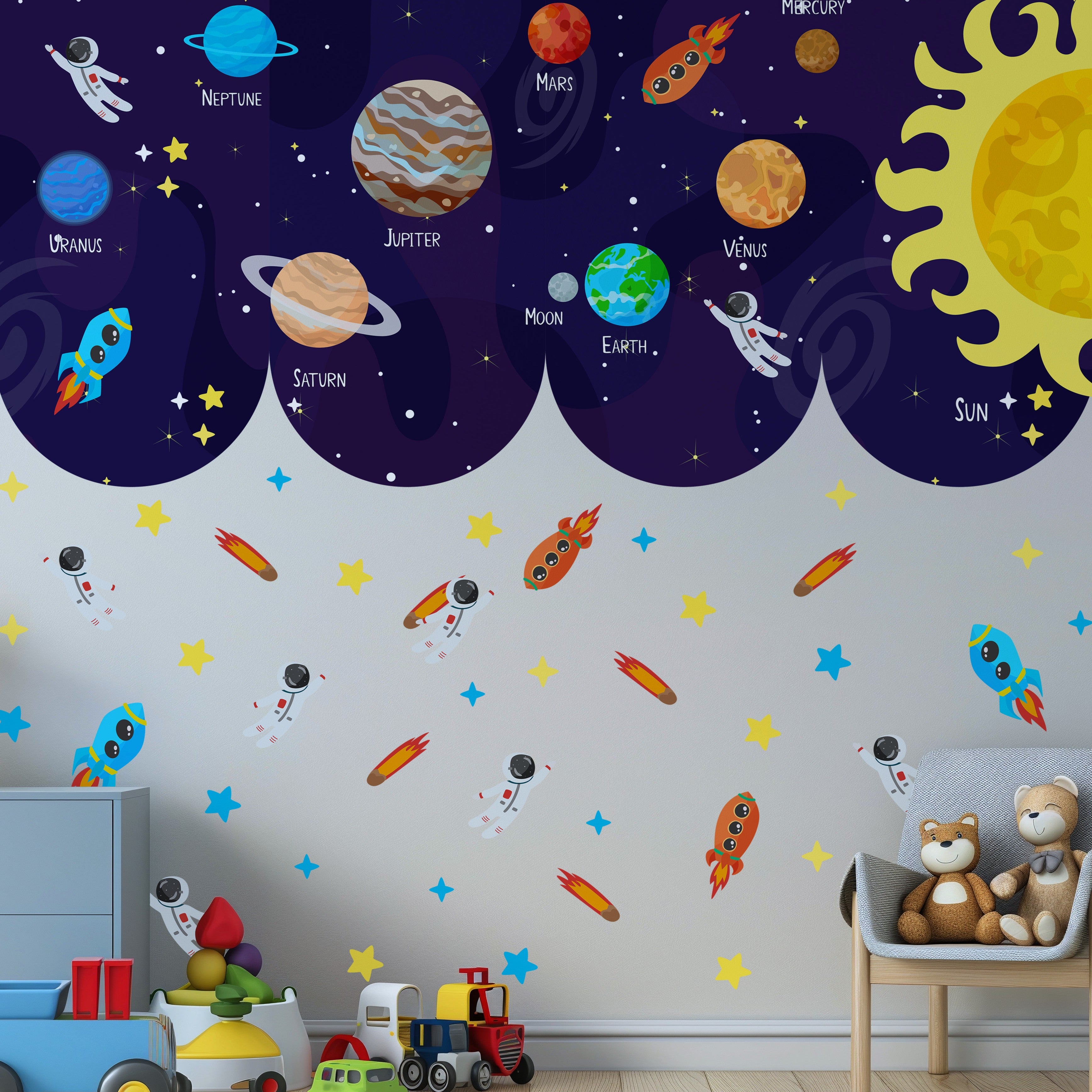 Space Elements Small Wall Sticker Set