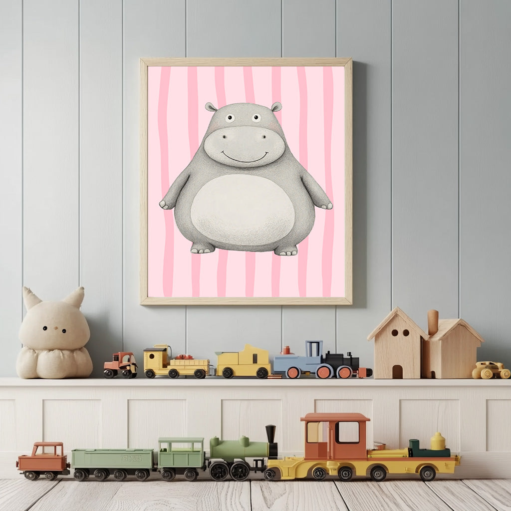 Safari animals- Set of 3 (Print Only) - Pink