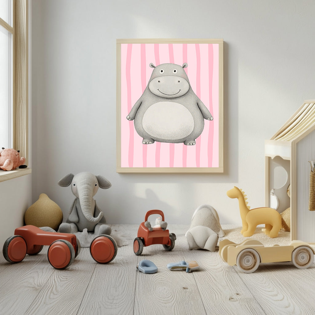 Safari animals- Set of 3 (Print Only) - Pink