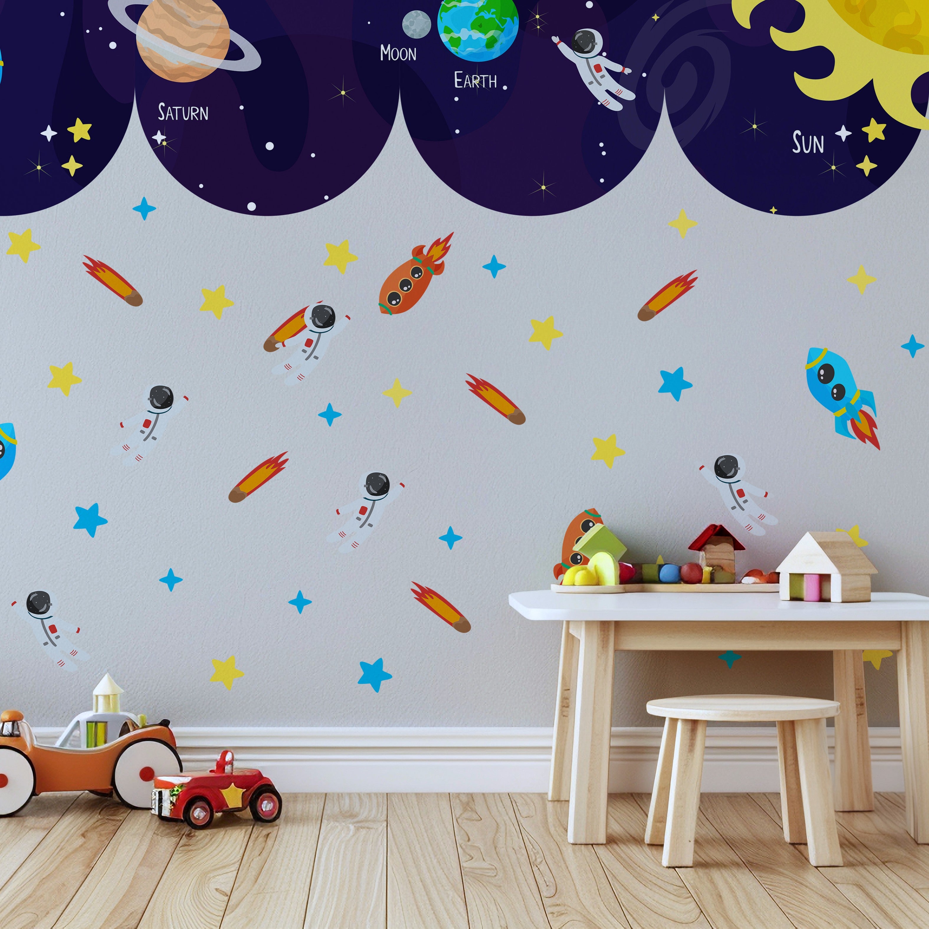 Space Elements Small Wall Sticker Set