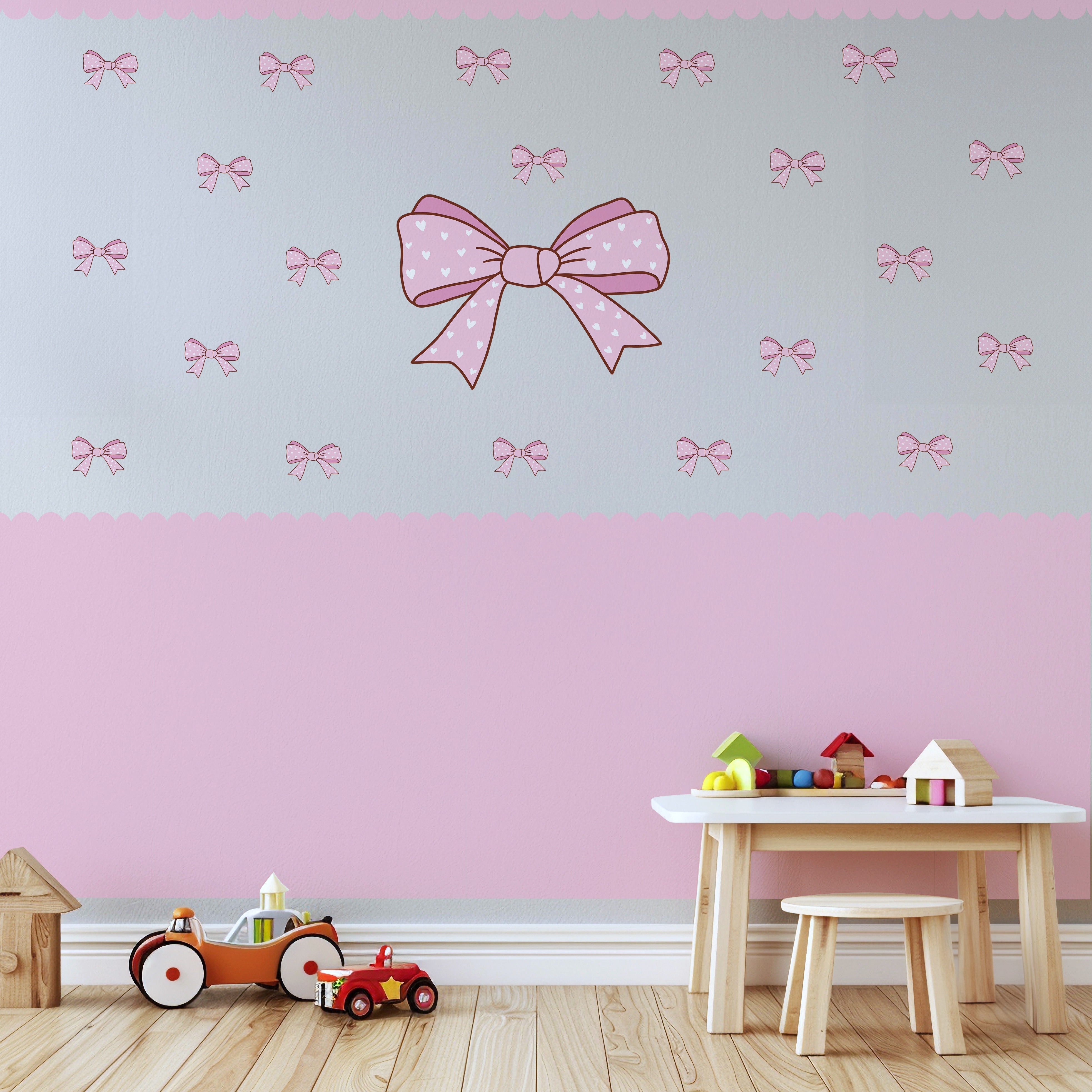 Heart Bows Wall Stickers