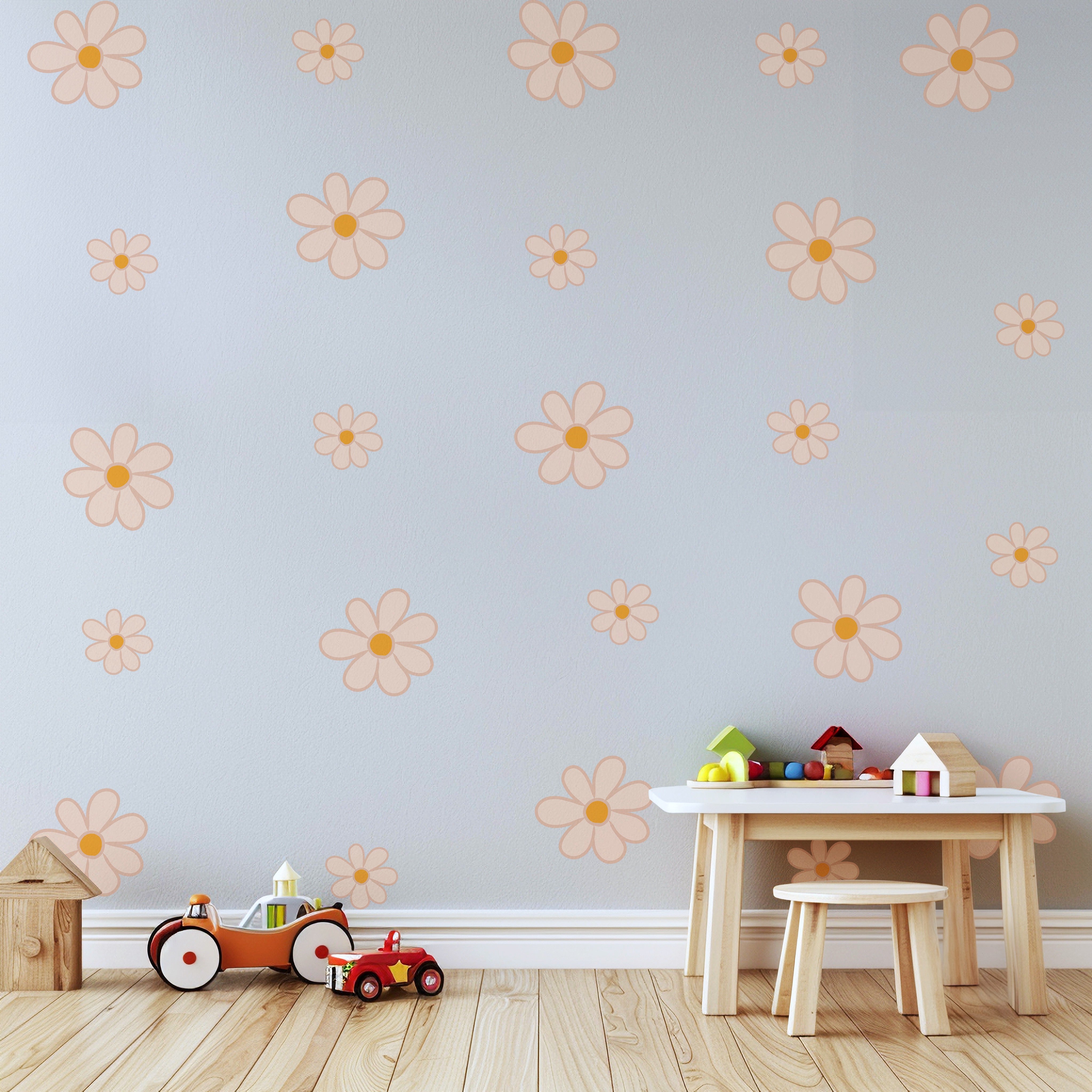 Daisy Flower in Pastel Peach